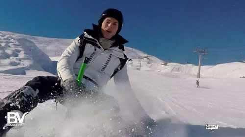 Gérald Ariano en Snooc à Serre Chevalier Gérald Ariano en Snooc à Serre Chevalier
