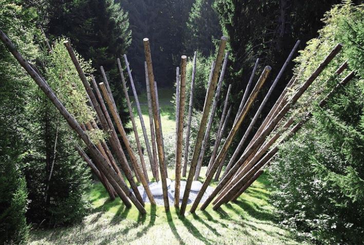Nils Udo - Black Bamboo - Fondation EDF Nils Udo - Black Bamboo - Fondation EDF